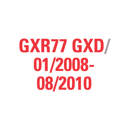 GXR77 GXD 09/2010-2021